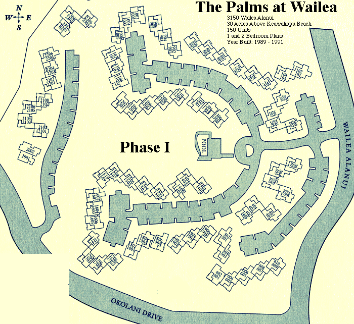 Palms at Wailea: Site Map