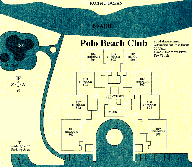 Polo Beach Club: Site Map