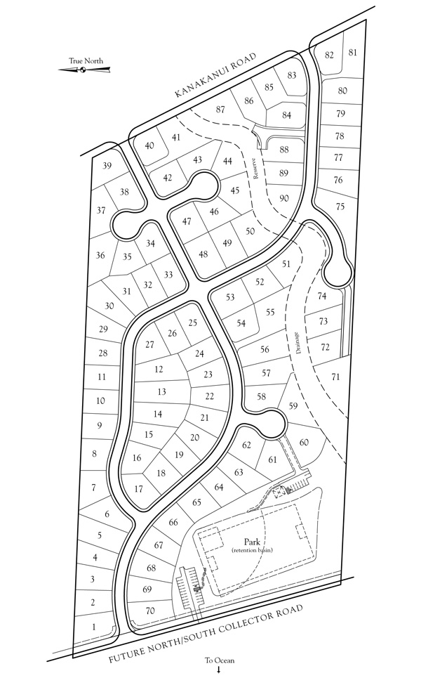 Moana Estates Site Map