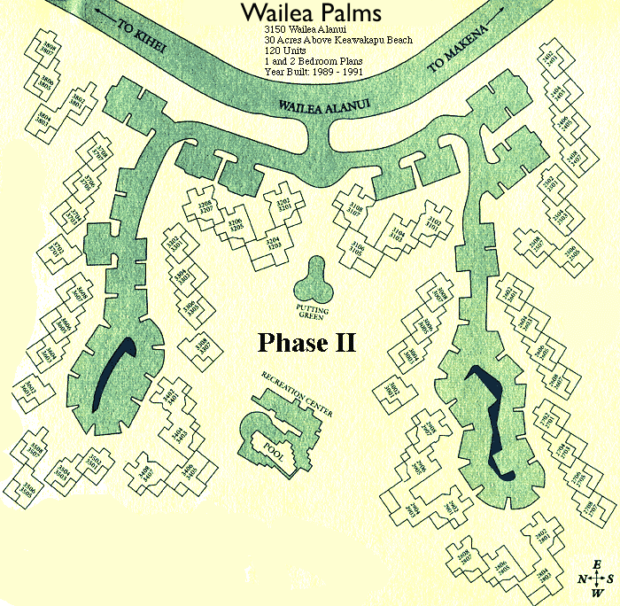 Wailea Palms: Site Map