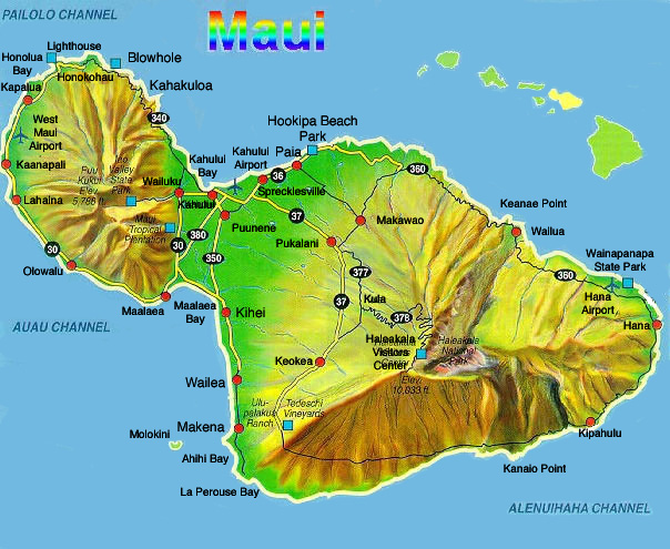 Map of Maui